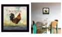 Trendy Decor 4U Raleigh the Rooster by Bonnie Mohr, Ready to hang Framed Print, Black Frame, 14" x 14"